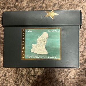 Department 56 Snowbabies 'See You on the Slopes' Figurine - Black and Gold Box